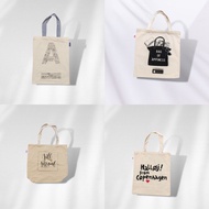 Korean Shoulder Bag Canvas Bag Tote Bag Shopping bag Large-capacity Bag Shoulder Portable Wild Large