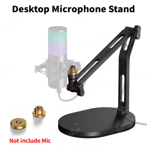 Foldable Desktop Microphone Stand for AM8 K669B SM7B Heavy-duty Mic Adjustable Metal Boom Arm for Re