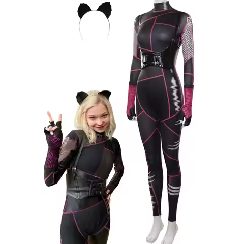 TV Wednesday Enid Sinclair Cosplay Women Costume Roleplay Fantasia Jumpsuit Ear Headband Halloween C