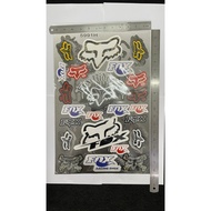 stiker fox tampal di motor