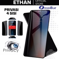 OCEANBLUE Tempered Glass Anti-Scratch Privacy Spy 360 iphone 11 13 15 16 Pro Max Full Privacy 4 Side