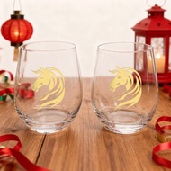 【馬年訂製禮物】客製化新年交換禮物 雕刻威士忌杯蛋形杯禮盒