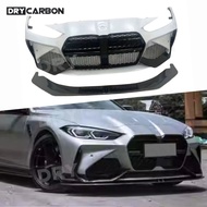 A Style Carbon Fiber Front Bumper Grill Spoiler for BMW G80 M3 M4 G82 G83 2021+ Car Front Bumper Lip