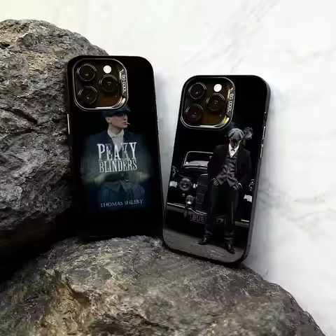 Movie P-Peaky B-Blinders Phone Case For iPhone 17,16,15,14,13,12,11 Plus,Pro Max,XS,Colorful Silver 