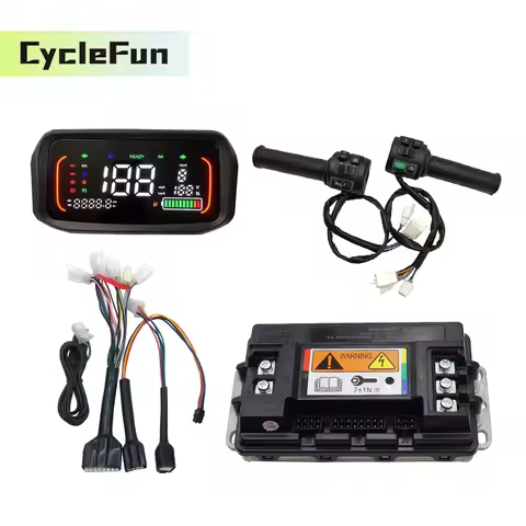 Votol EM50-4 800W-2000W Brushless 48V-72V Controller With T08 Throttle And N7 Display For QS Motor E
