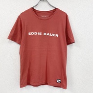 Eddie Bauer 短袖印花 T 卹，紅色， S 碼，古著。