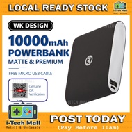 WK DESIGN 10000mAh Powerbank Matte Premium Mini Power Bank 10000 mAh