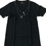 全新正品 NEIGHBORHOOD BLISS ANCHOR 項鍊 刺繡 船錨 黑短T (L)