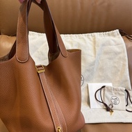 愛馬仕 Hermes Picotin 22金棕金扣Y刻