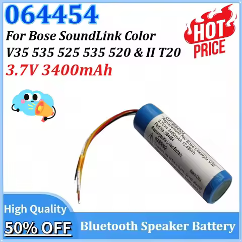 Newly upgraded 064454 3.7V 3400mAh Replacement for Bose SoundLink Color V35 535 525 535 520 & II T20