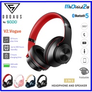 SODO DOQAUS V2 - 2 in 1 Twist-out Bluetooth 5.0 Speaker Headphone with Microphone