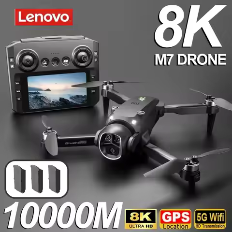 Lenovo Professional M7 RC 8K Drone HD Dual Camera Aerial Photography Quadcopter Portable Foldable Re