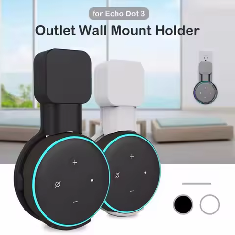 for Echo Dot 3 Wall Mount Holder Cord Management Bracket Portable for Alexa Echo Dot 3rd Generation 