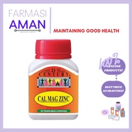 21st Century Cal Mag Zinc Vegetable Capsules 30’s (Calcium Magnesium Zinc)