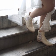 愛花切爾西平底鞋- shela