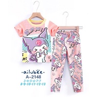 Ailubee A2148SL Sanrio Kuromi Girl Pyjamas