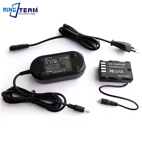 DMW-DCC12 + DMW-AC8 AC Power Adapter Combo for Panasonic Lumix DMC-GH3 DMC-GH4 DMC GH3 GH4 GH5 G9 DM