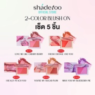 [เซ็ต5ชิ้น คุ้มสุด!!] SHADETOO 2-COLOR BLUSH ON EDITION บลัชออนแบบฝุ่น เนื้อนุ่ม เบลอผิวให้แก้มแลดูเ
