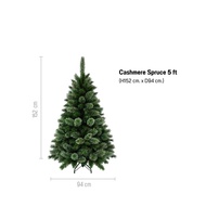 Christmas Tree | Cashmere Spruce - ต้นคริสต์มาสเสมือนจริง ต้นคริสต์มาสขนาด (152 cm / 5 ft. 200 cm /