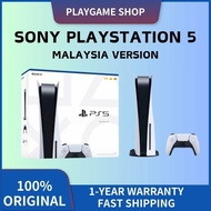 (Malaysia Version)Sony - PlayStation 5 Console - White - 8K TV - Digital / Disc / 15 Month Sony Warr