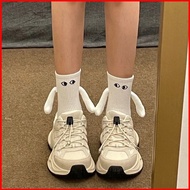 couples holding hands socks magnet personality stereoscopic doll cute cotton hold hands hand in hand