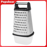 Cheese Grater with Container 4 Sides Box Grater for Vegetable Ginger Cutter Handheld Kitchen Food Sh