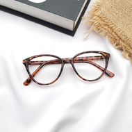 PTT Kacamata Anti Radiasi 6618 Kaca Mata Wanita Pria Frame Sunglasses Lensa Transparan Fashion Impor