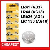 1 PCS LR626 AG4 LR44 AG13 LR1130 AG10 LR41 AG3 Alkaline 1.5V Button Battery Cheapest