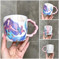 Taiwan Starbucks Cup 2021 Limited 23th Anniversary Mermaid Celebration Pink Ceramic Cup Mug