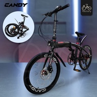 Candy 20 Inci Folding Bike 10 Speed Basikal Lipat Dewasa Shimano Spare Parts