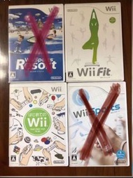 朋友託售  九成新   保存良好 Wii  / Wii fit 日文版光碟/ 150元/片