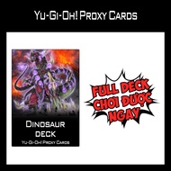 Yugioh Cards - Dinosaur Deck - 1-Sided Print (60 Cards)