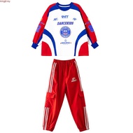 3-14 Years Old Kids Hip Hop Suit Boys Hip Hop Long Sve Top Outfit Girls Jazz Dance Pants Fashion Kid