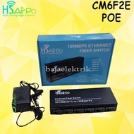 HSAIRPO CM6F2E MEDIA CONVERTER 6 FIBER 2ETHERNET 10/100 6F2E