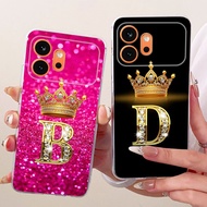 Cute Letters Crown Case For Honor 600 VKJ-NX9 / Honor 600 Pro VKP-NX9 Casing Soft Transparent Silico