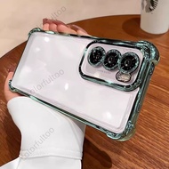Realme C75 Clear Plating Soft Transparent Casing For Realme C75 2024 C 75 RealmeC75 4G Soft TPU Bump
