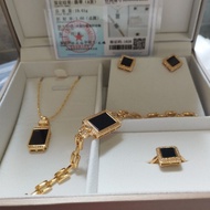 玻璃種墨翠首飾套裝（1）