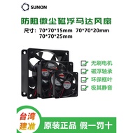 SUNON Jianzhun Fan 7CM 7015 7020 7025 12V 24V Industrial Inverter Cooling Fan