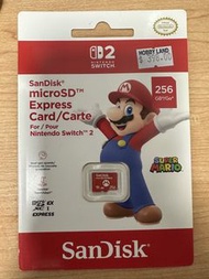 全新 Switch 2 SanDisk microSD Express Card 256GB