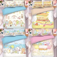角落生物 床單套裝 床上用品 床笠 枕頭 新年 送禮 生日 禮物 白熊 公仔 恐龍 蜥蜴 炸蝦尾 天婦羅 豬排 sanrio 蝸牛 三眼仔 勞蘇 胡迪 keroppi 蠟筆小新 xo