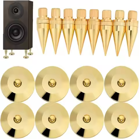 Isolation Stand Copper Speaker Spikes M6*36 Gold Black Speaker Feet Pad Copper Isolation Stand Speak