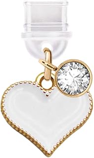 ELISE & FONDA TP669 Type-C Charging Port Anti Dust Plug Little Love Heart Cell Phone Charm for iPhon