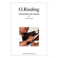 The Violin and Piano Book Concerto in E minor Op.7 by O.Rieding