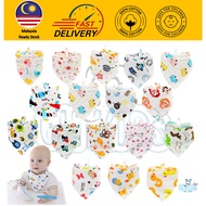 EY Kids 100% Cotton Triangle Baby Bibs - Soft, Adjustable Button Closure, Stylish and Absorbent