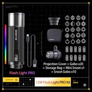 SIDANDE 3W 10W Projection Light Videography Flashlight Zoomable Photography Fill Light Ambience Ligh