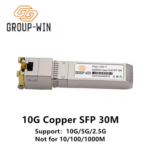 10G RJ45 SFP 2.5G/10G Copper SFP Module Ethernet sfp 10G/5G/2.5G RJ45 Transceiver 10GBase-T RJ45 Com