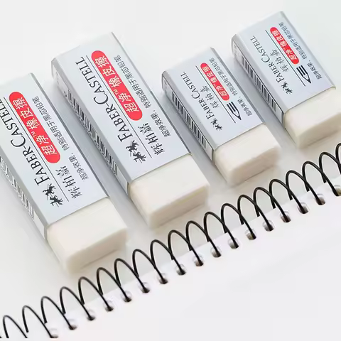 Faber Castell Pencil Eraser Strong Wipe Super Clean Dust Free Rubber for Drawing/Sketch Painting Era