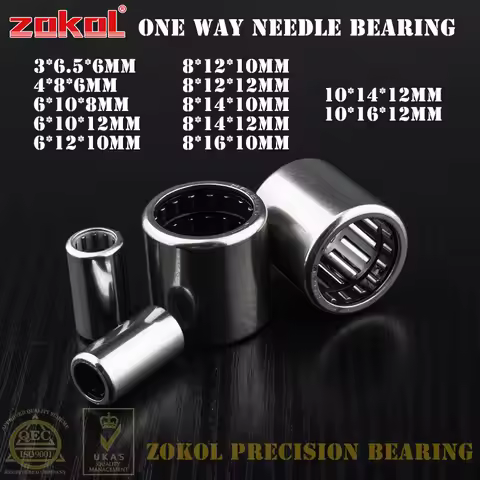 5/200Pcs/Lot HF0306/0408/0608/0612/0810/0812/1008/1012 L0615/ 0822/1022 One Way Needle Roller Bearin