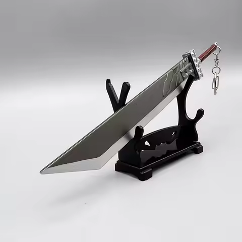 22cm Final Buster Sword Cloud Strife Fantasy VII FF7 Game Peripherals 1:6 Metal Weapon Model Keychai