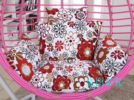 Hanging Basket Cushion Swing Cushion single Cradle rattan chair cloth pad Hammock Change cloth set l